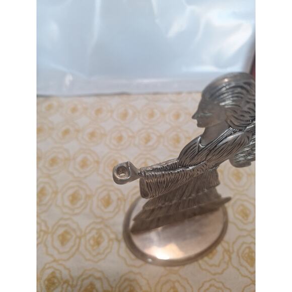 1994 San Francisco Music Box Pewter Angel Figurine 9" Candleholder - Picture 6 of 7